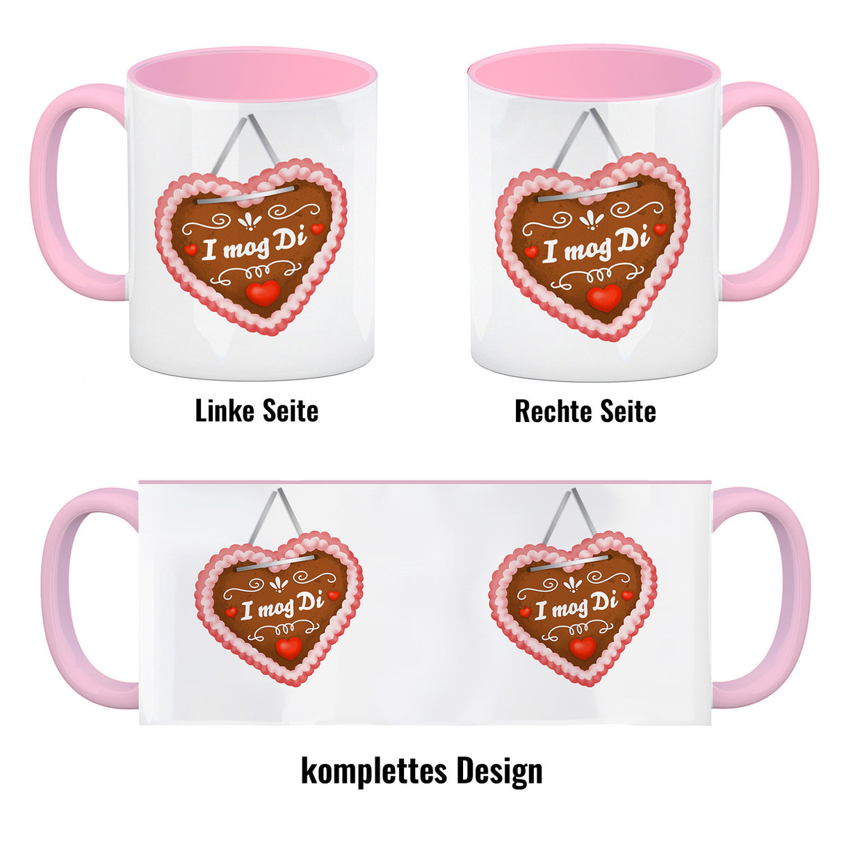I mog di Kaffeebecher mit Lebkuchenherz