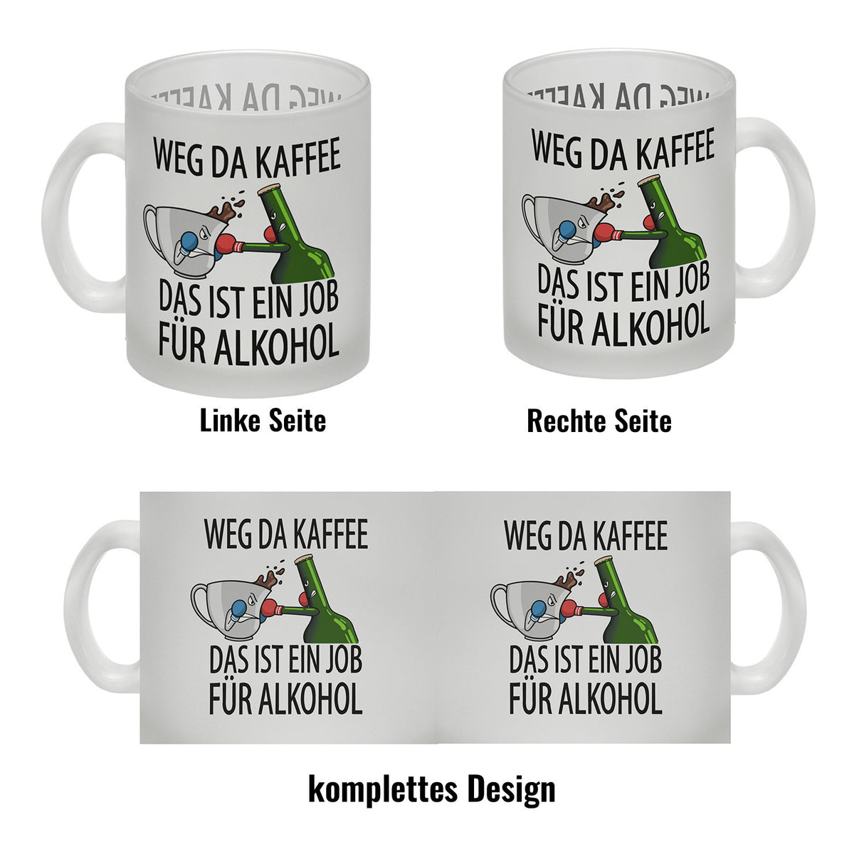 Weg da Kaffee das ist ein Job für Alkohol Kaffeebecher