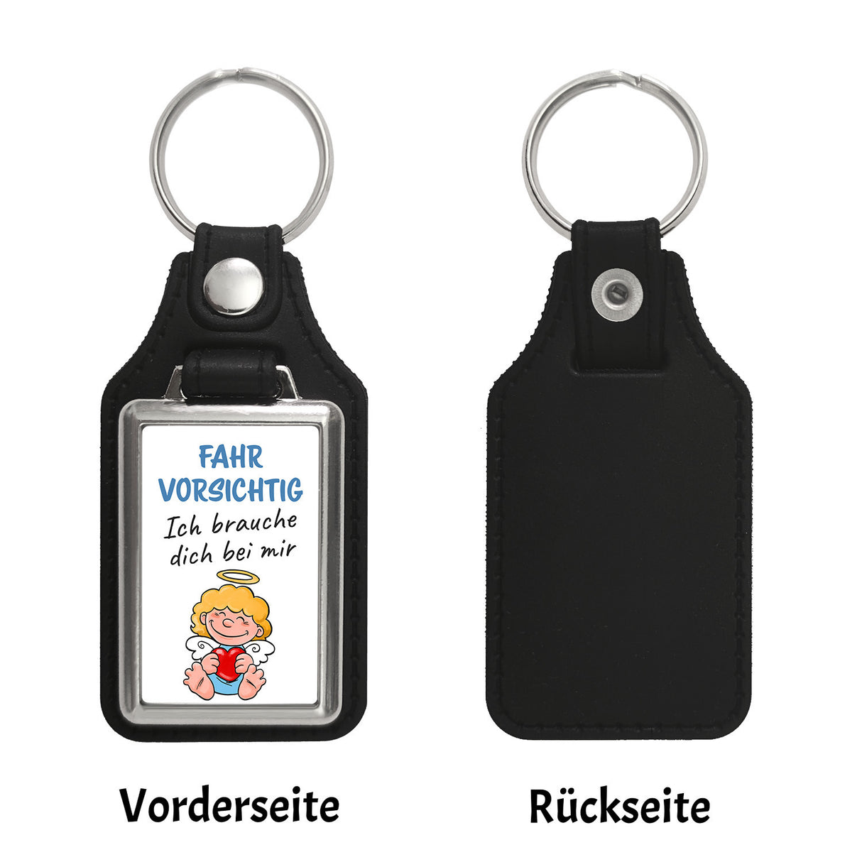 Fahr vorsichtig Schutzengel Schlüsselanhänger