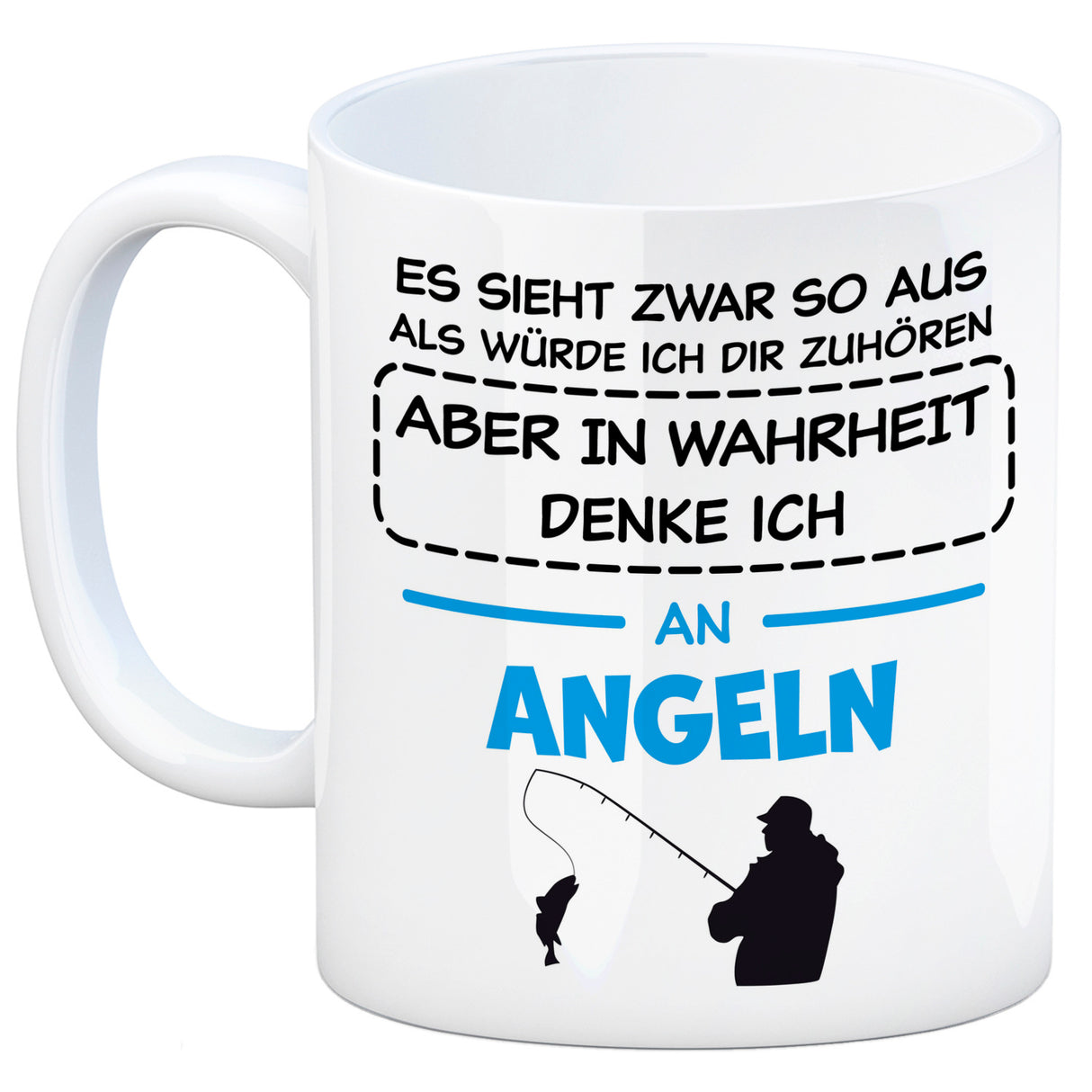 In Wahrheit denke ich an Alpakas Kaffeebecher