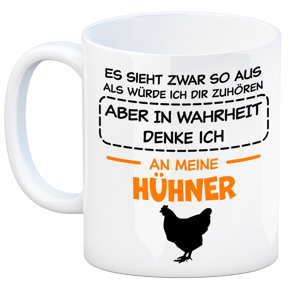 In Wahrheit denke ich an Alpakas Kaffeebecher