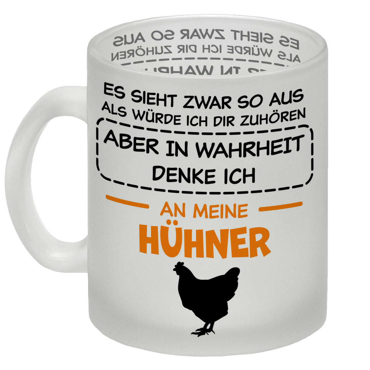 In Wahrheit denke ich an Alpakas Kaffeebecher