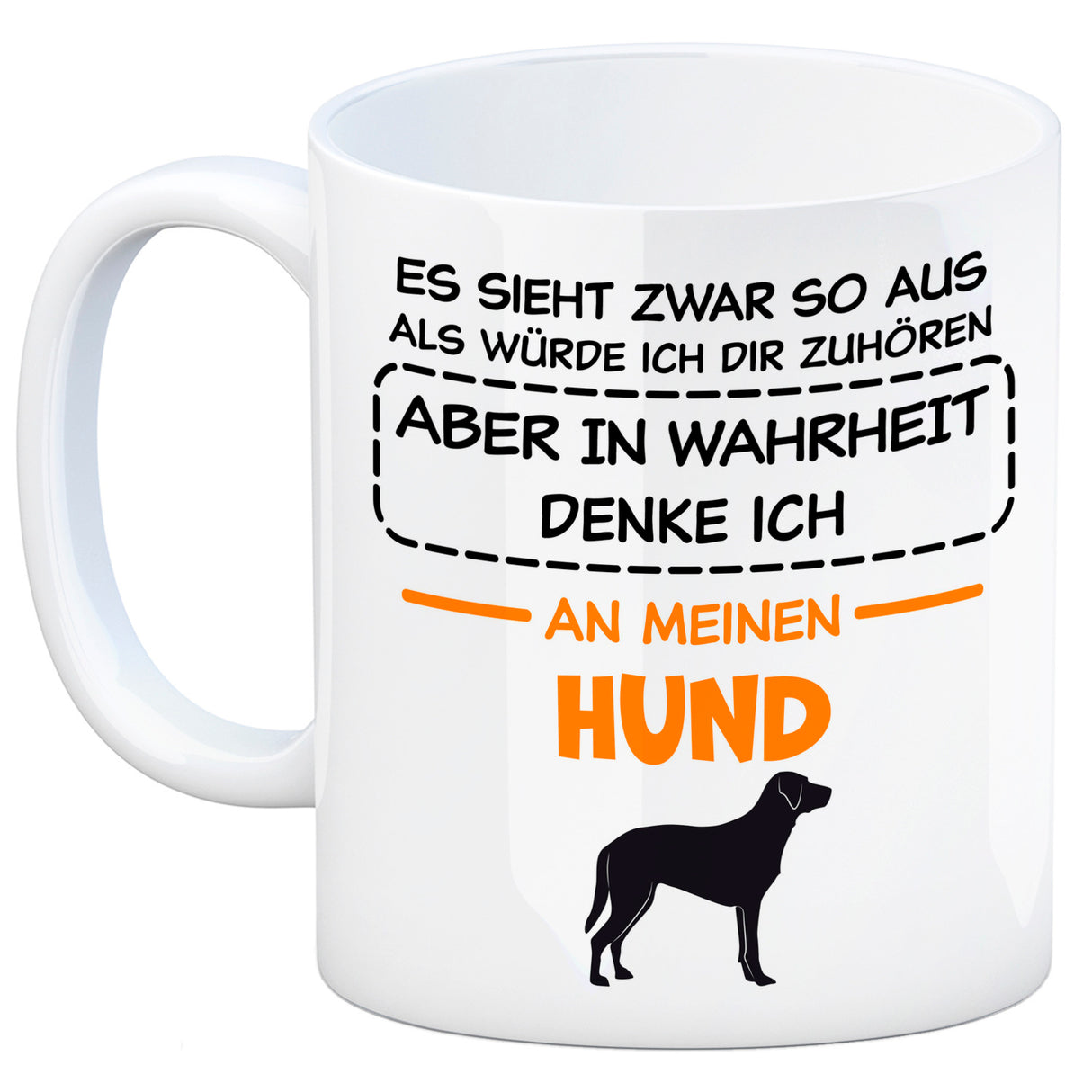 In Wahrheit denke ich an Alpakas Kaffeebecher