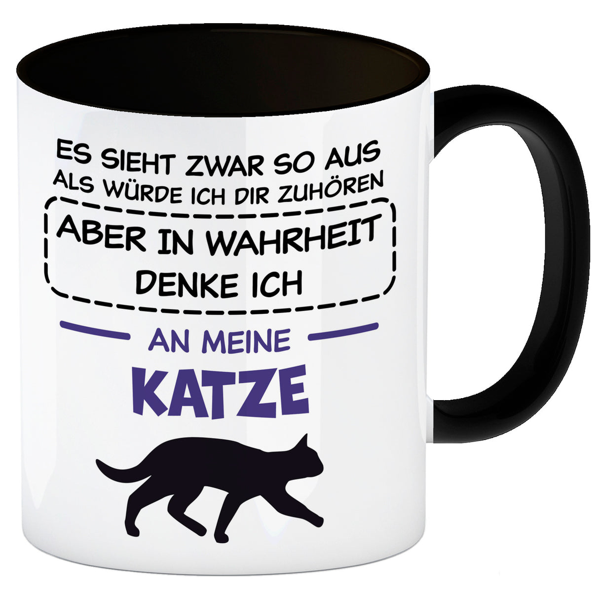 In Wahrheit denke ich an Alpakas Kaffeebecher