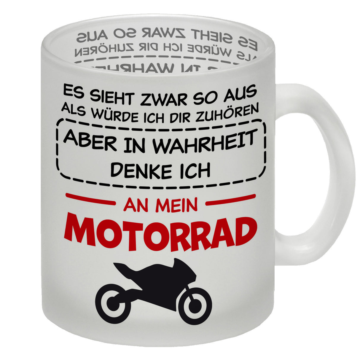 In Wahrheit denke ich an Alpakas Kaffeebecher