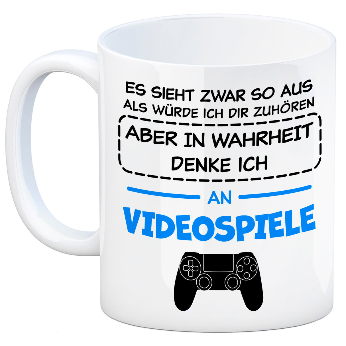 In Wahrheit denke ich an Alpakas Kaffeebecher