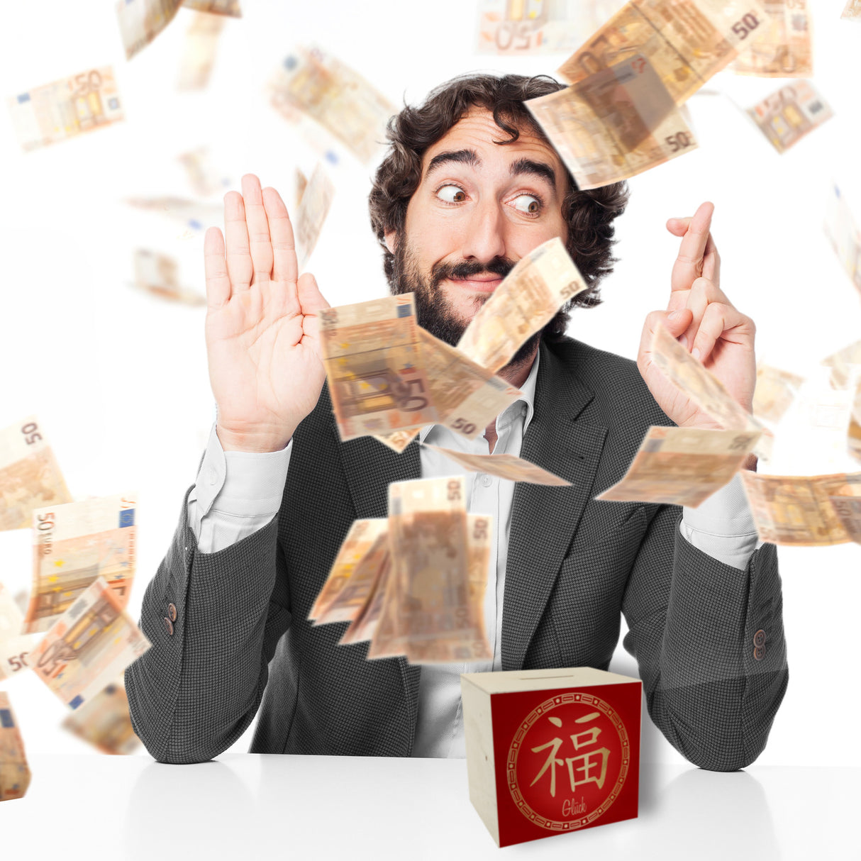 Chinesisches Zeichen für Glück Spardose