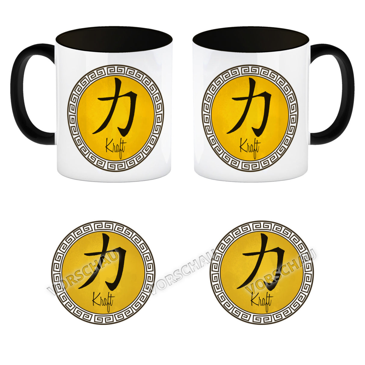 Chinesisches Zeichen für langes Leben Kaffeebecher