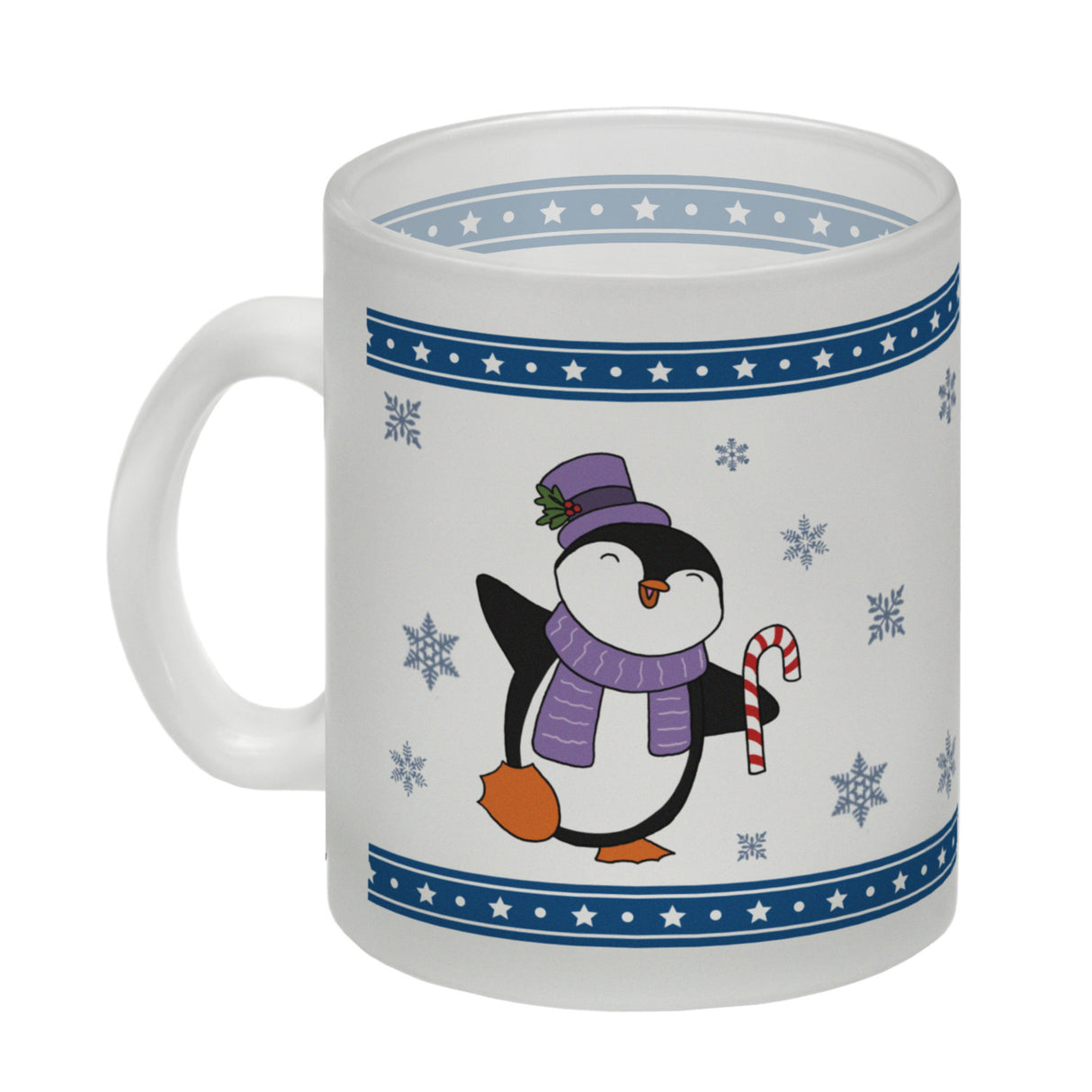 Tanzender Winter Pinguin Weihnachten Kaffeebecher