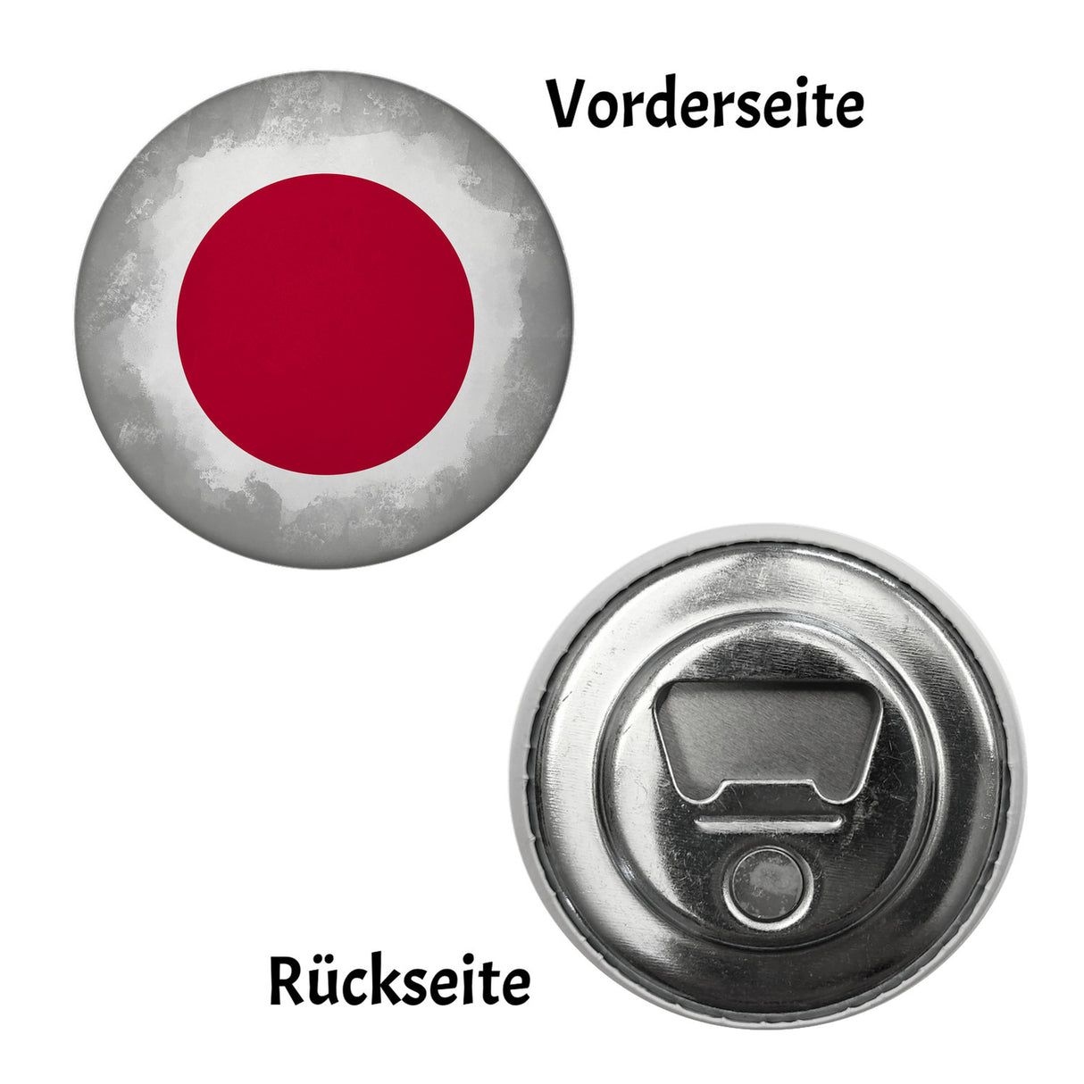 Japan Flagge Magnet rund