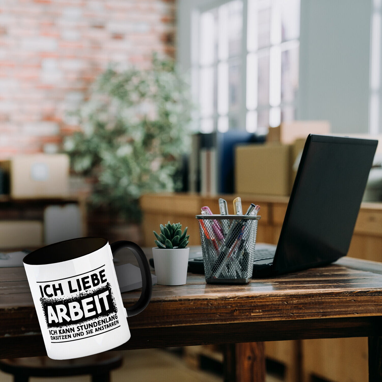 Ich liebe Arbeit… Büro Kaffeebecher