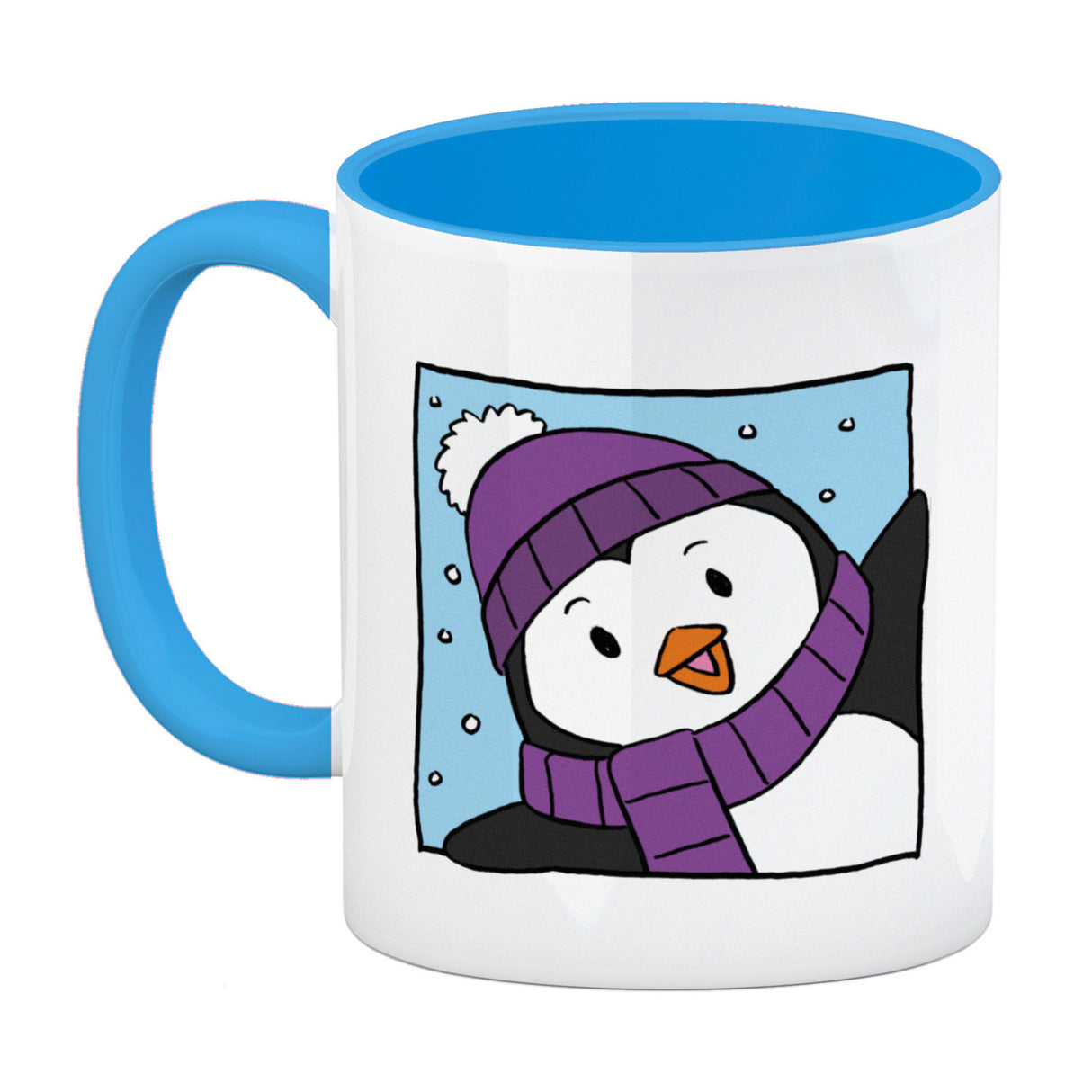 Schneemann & Pinguin Kaffeebecher