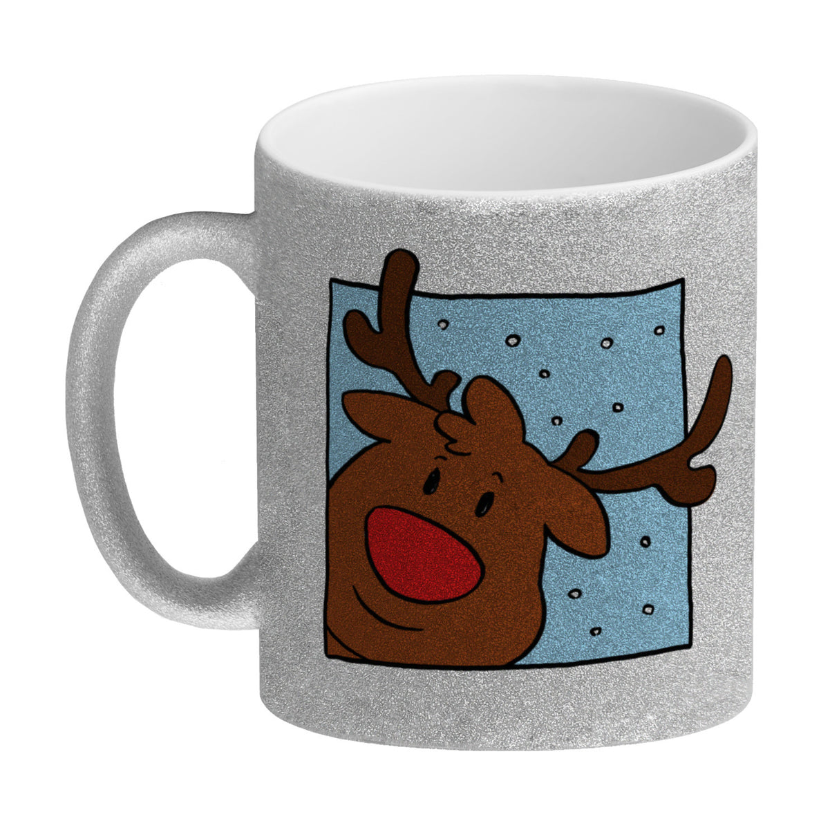 Rentier & Weihnachtsmann Kaffeebecher