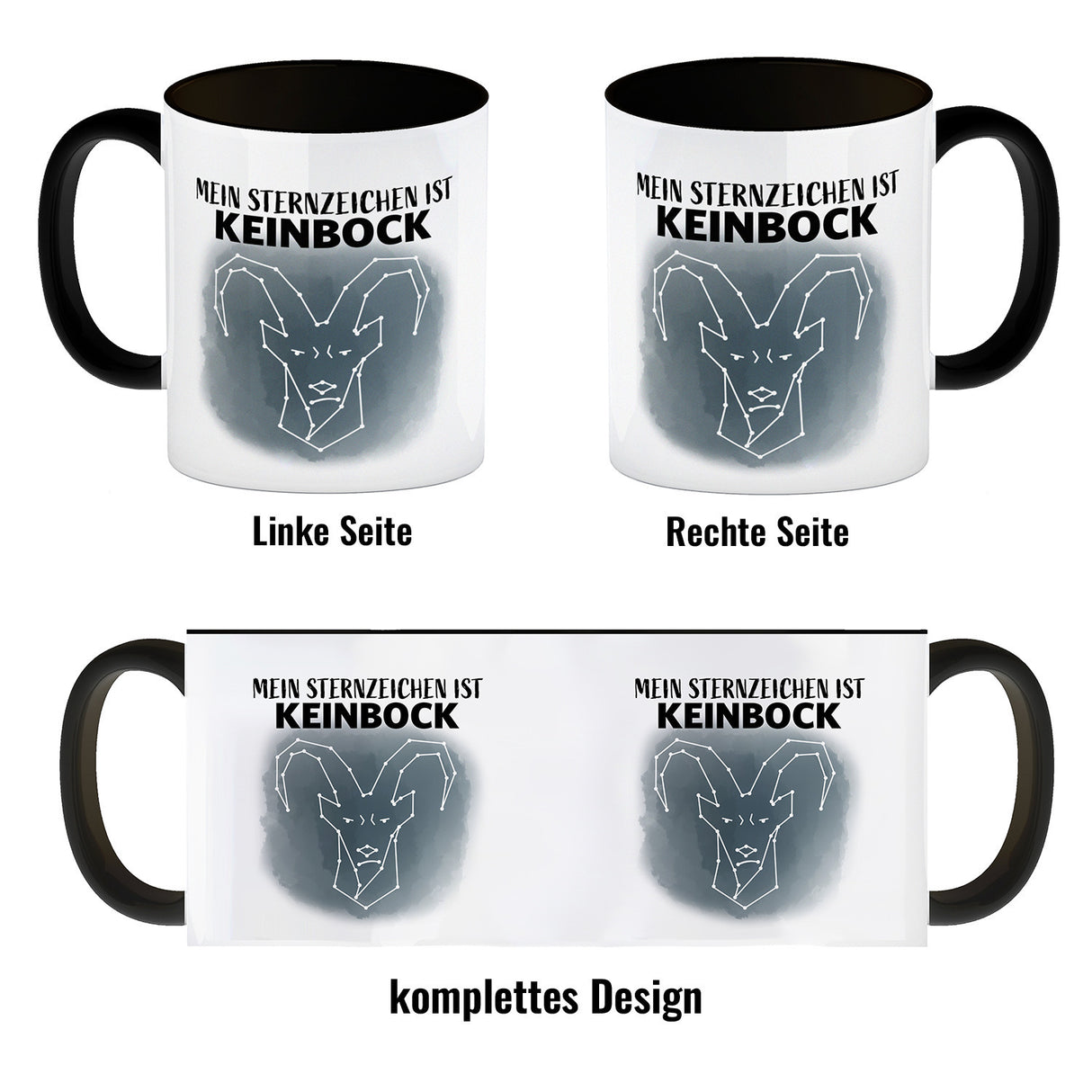 Mein Sternzeichen ist Keinbock Sternbild Kaffeebecher