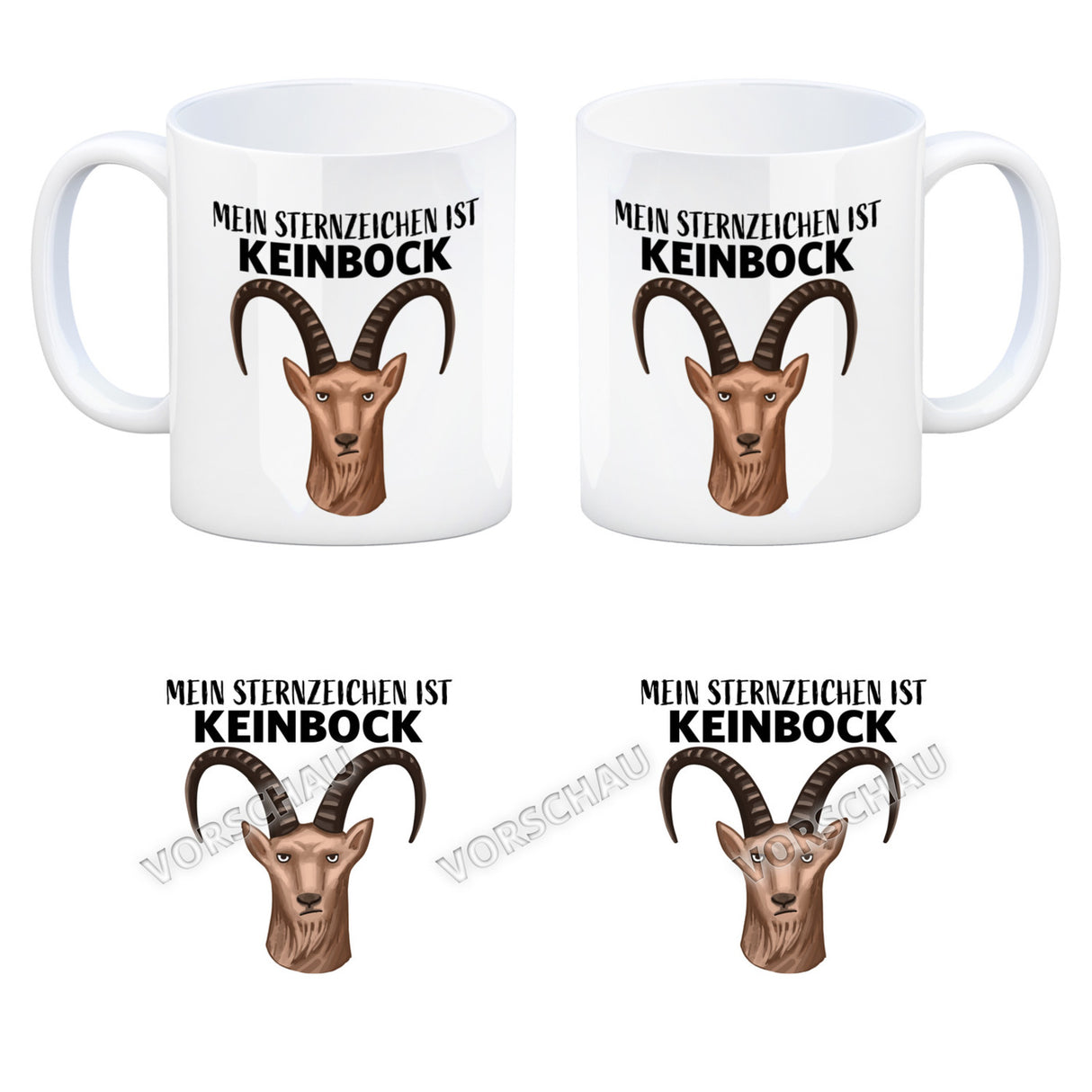 Mein Sternzeichen ist Keinbock Sternbild Kaffeebecher