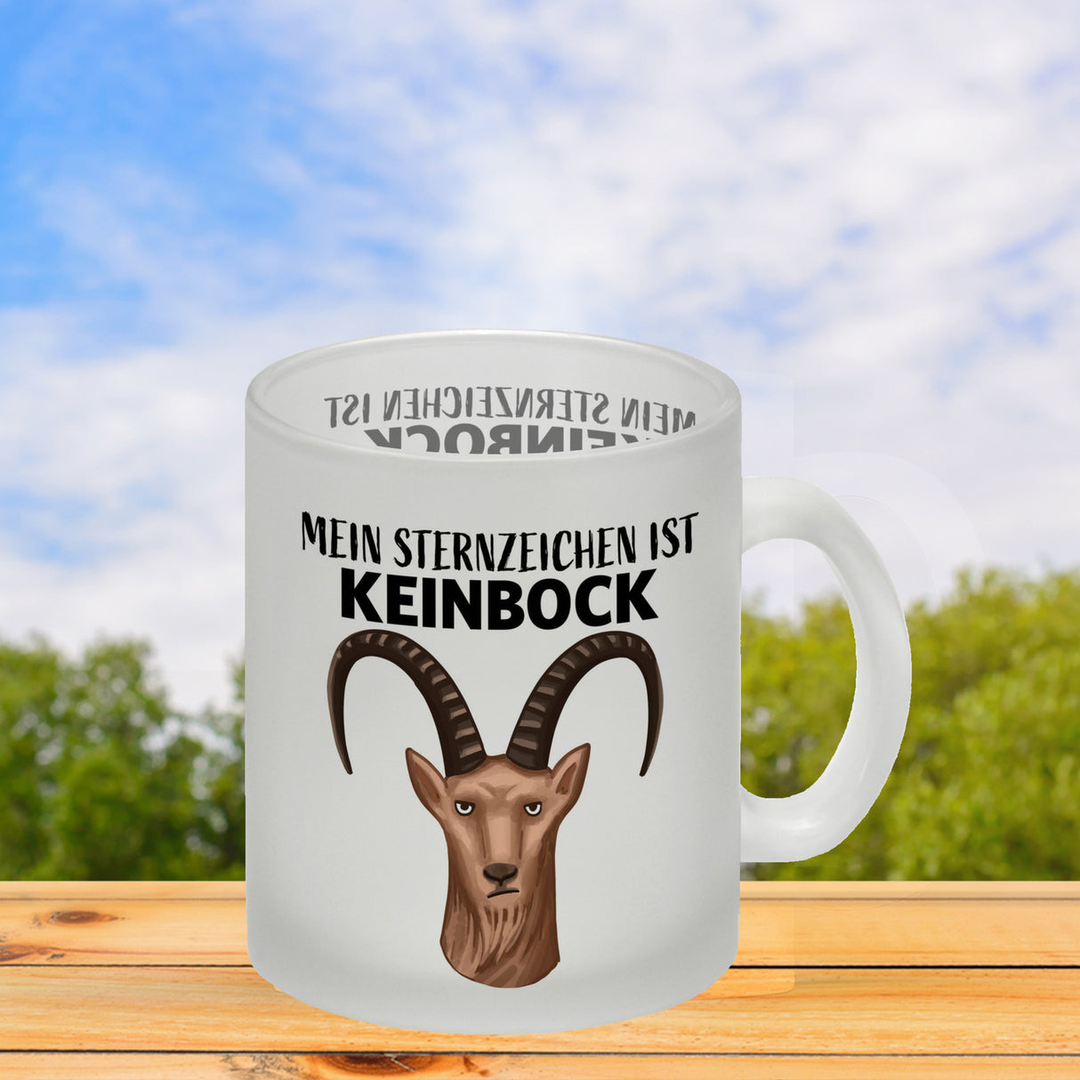 Mein Sternzeichen ist Keinbock Sternbild Kaffeebecher