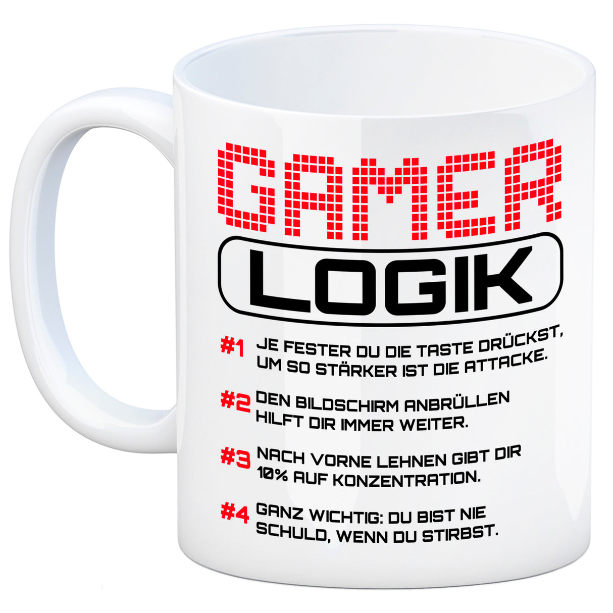 Gamer Logik Kaffeebecher