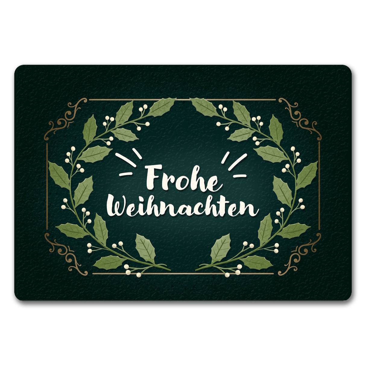 Frohe Weihnachten Mistelzweig Fußmatte