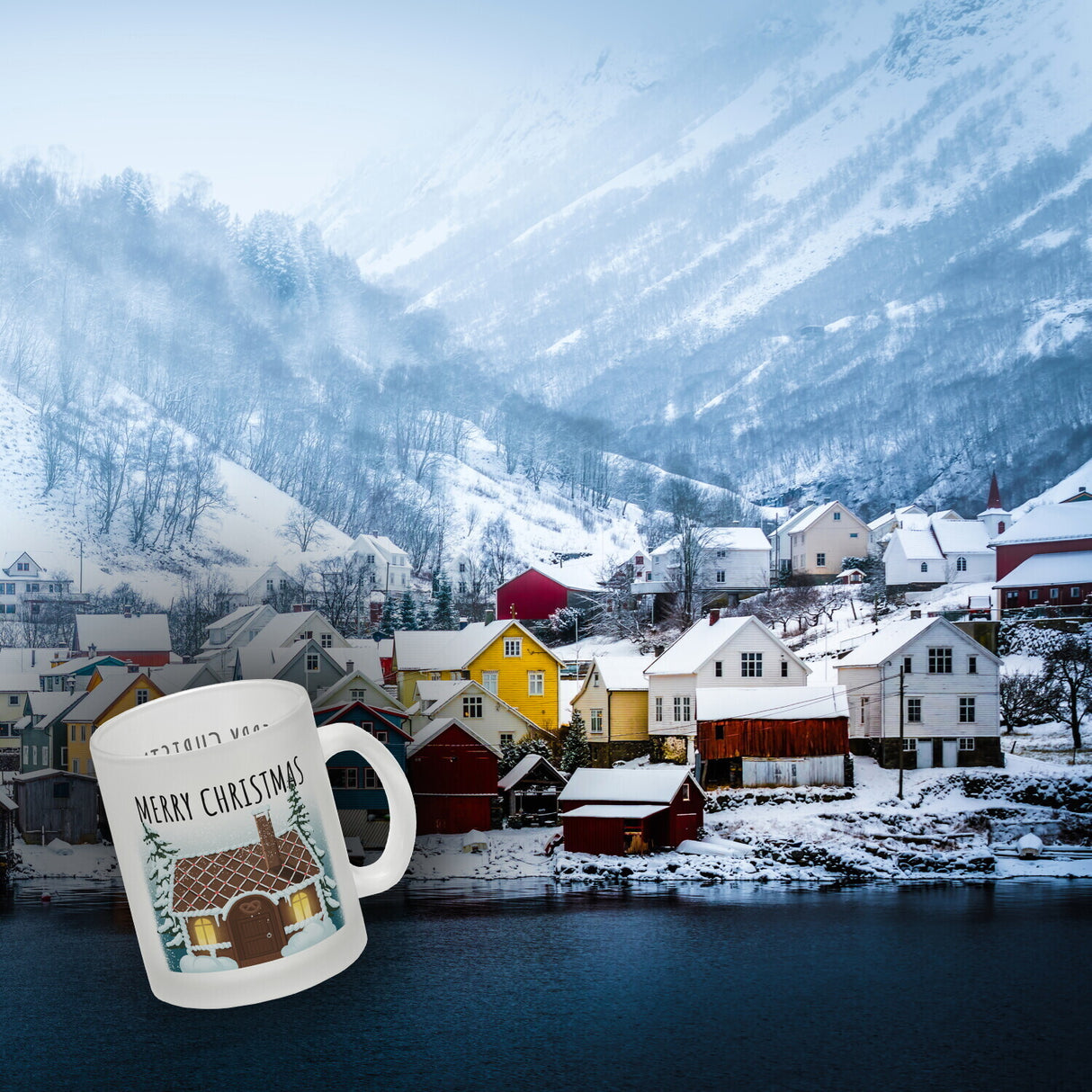 Merry Christmas Lebkuchenhaus Kaffeebecher
