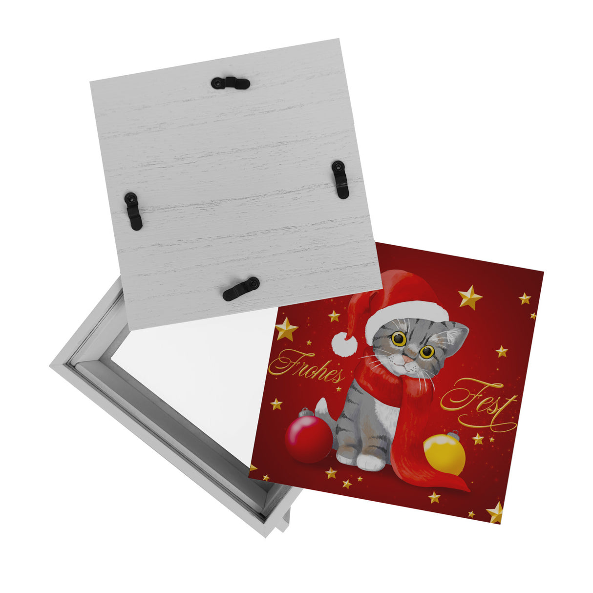 Frohes Fest Weihnachten Spardose mit Katze