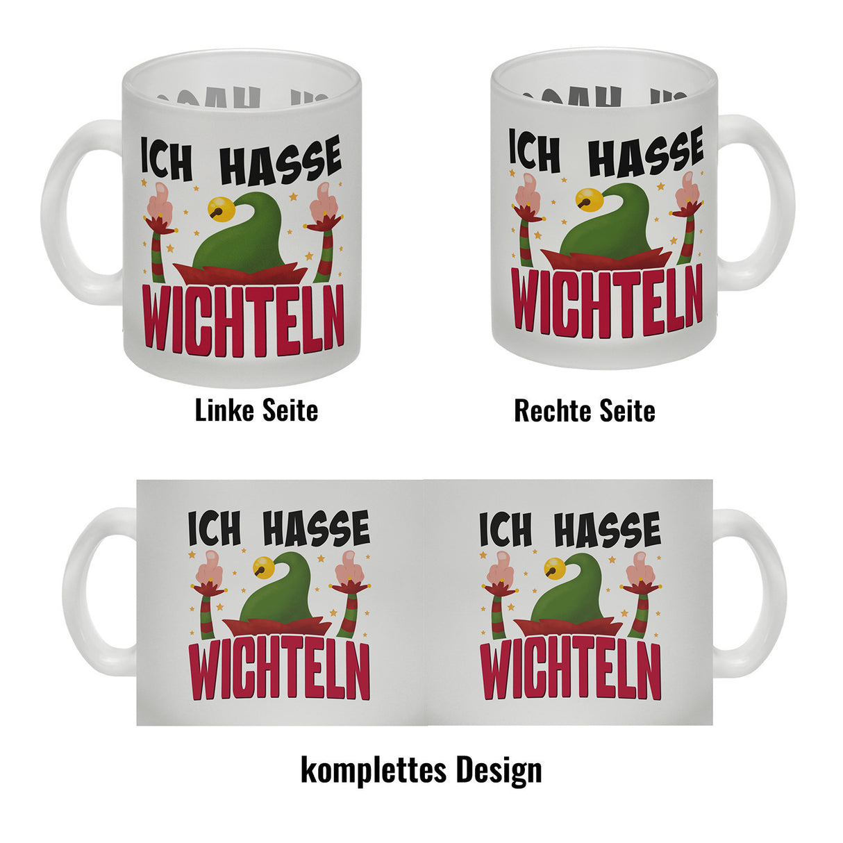 Ich hasse Wichteln Kaffeebecher