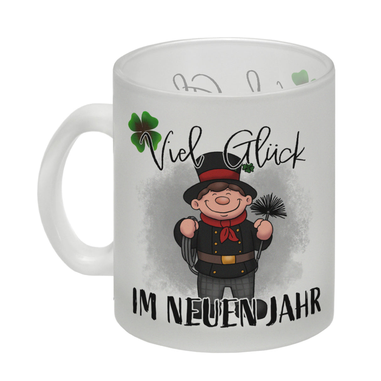 Viel Glück Kaffeebecher mit Schornsteinfeger