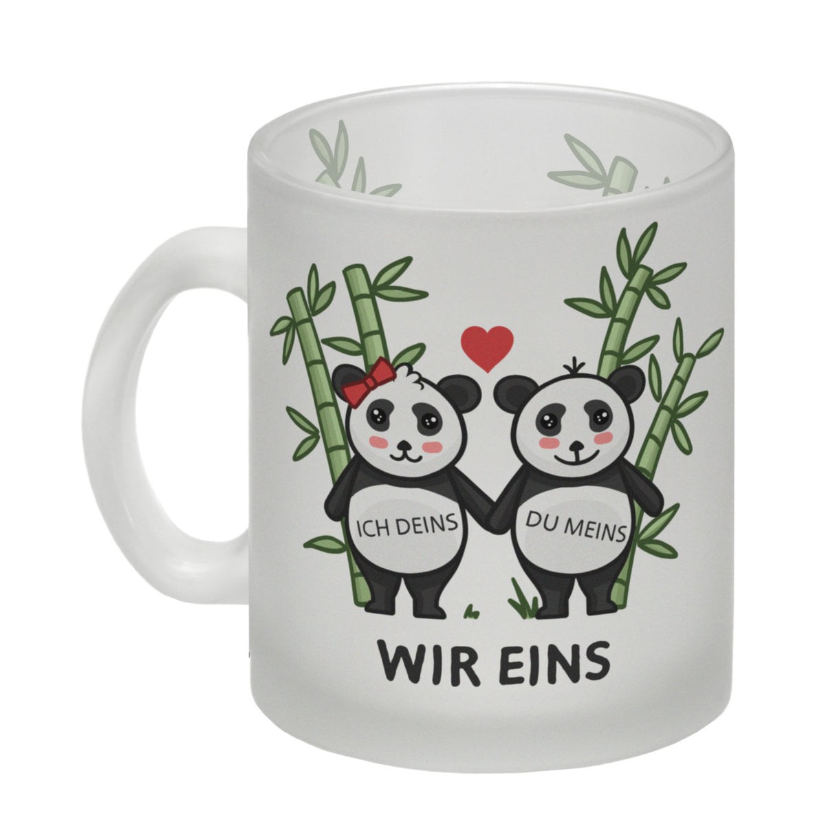 Ich Deins du meins Wir eins Pandabären Kaffeebecher