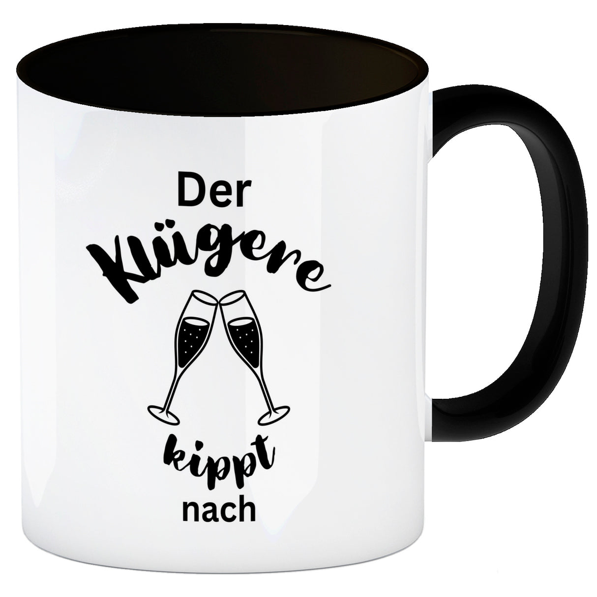 Der Klügere kippt Kaffee nach Kaffeebecher