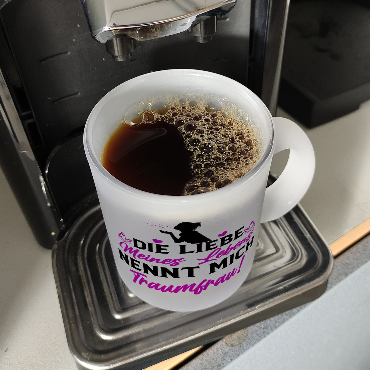 Die Liebe meines Lebens nennt mich Traumfrau Kaffeebecher zum Valentinstag
