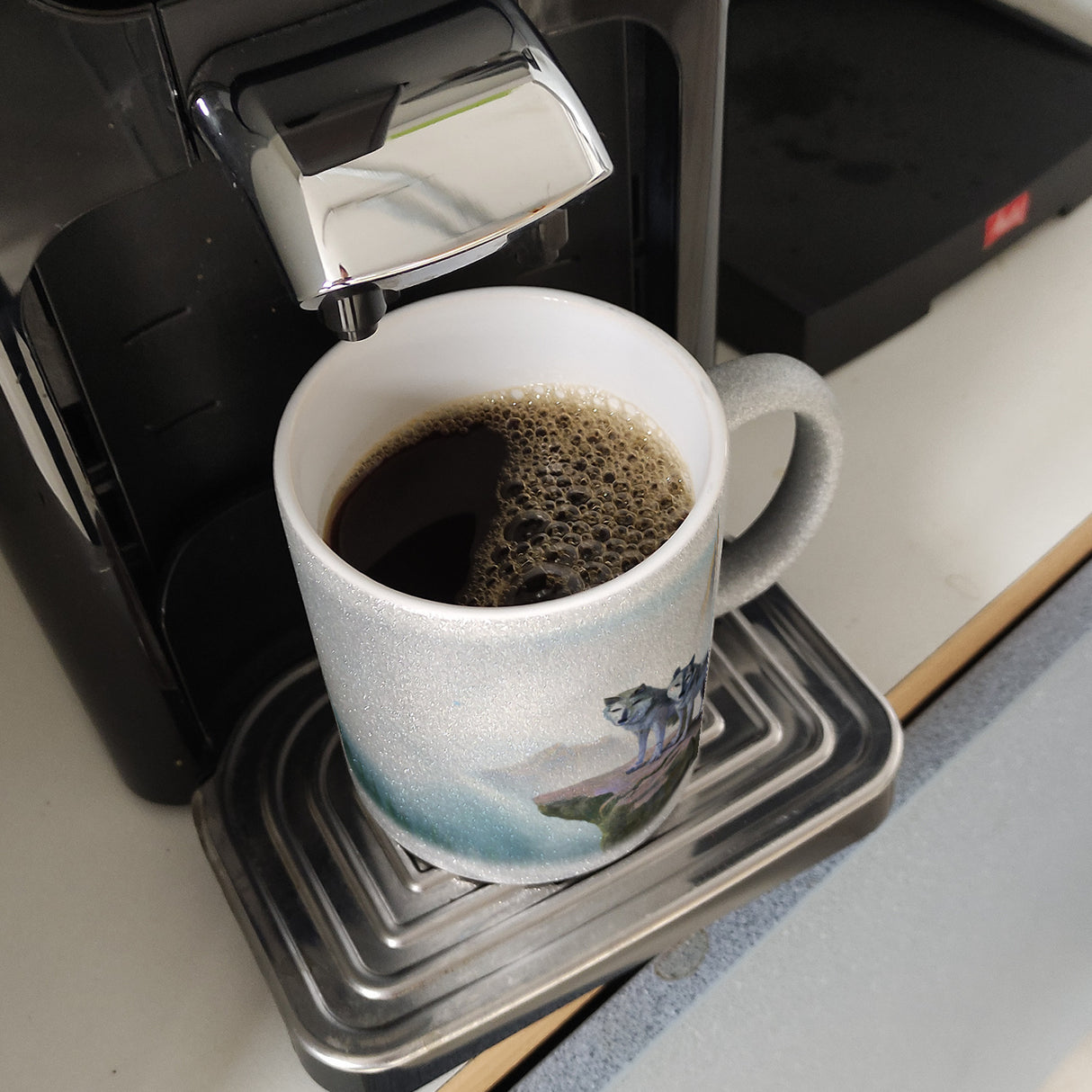 Wolf Kaffeebecher einzigartig für Wolf- und Naturliebhaber