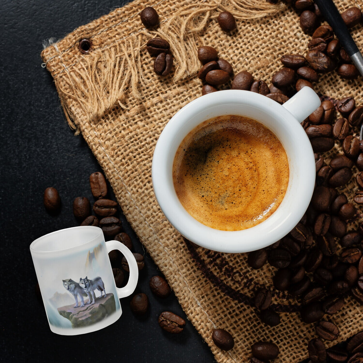 Wolf Kaffeebecher einzigartig für Wolf- und Naturliebhaber