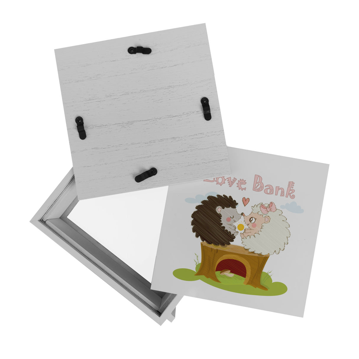 Igel Spardose mit Spruch Love Bank
