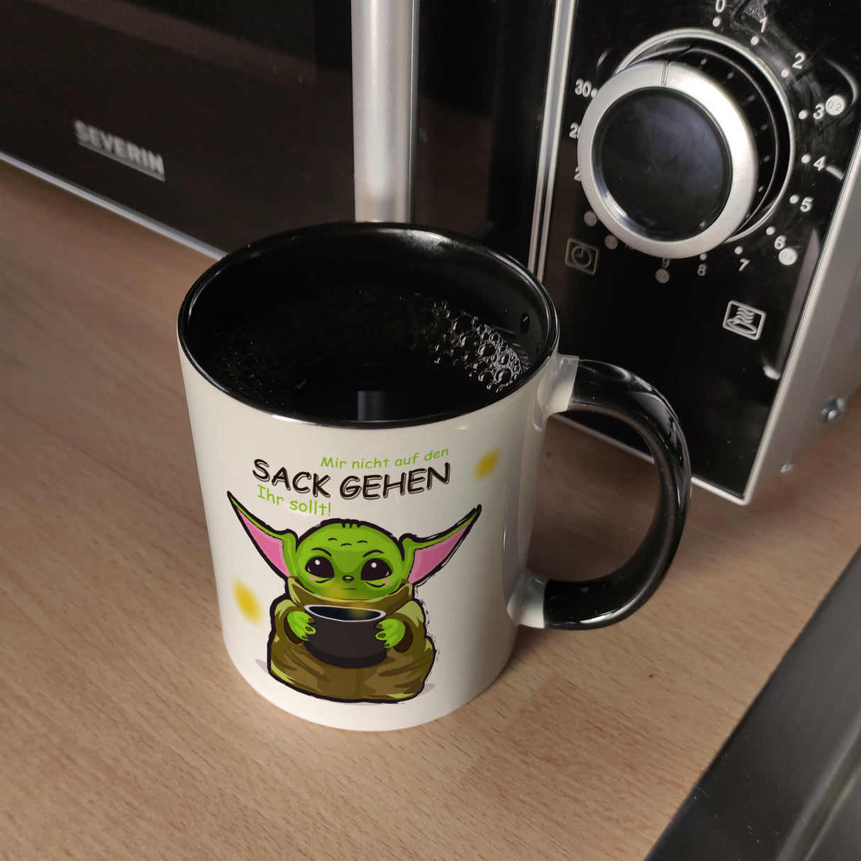 Science-Fiction Kaffeebecher mit Spruch nicht auf den Sack gehen ihr sollt