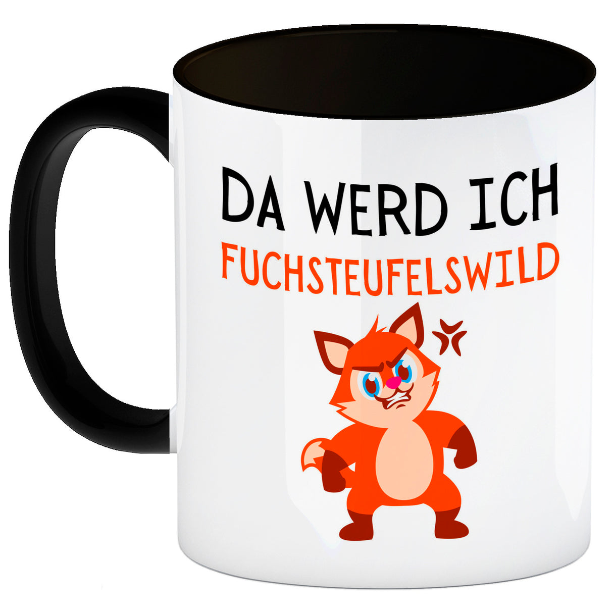 Fuchs Kaffeebecher mit Spruch This makes me fox devils wild