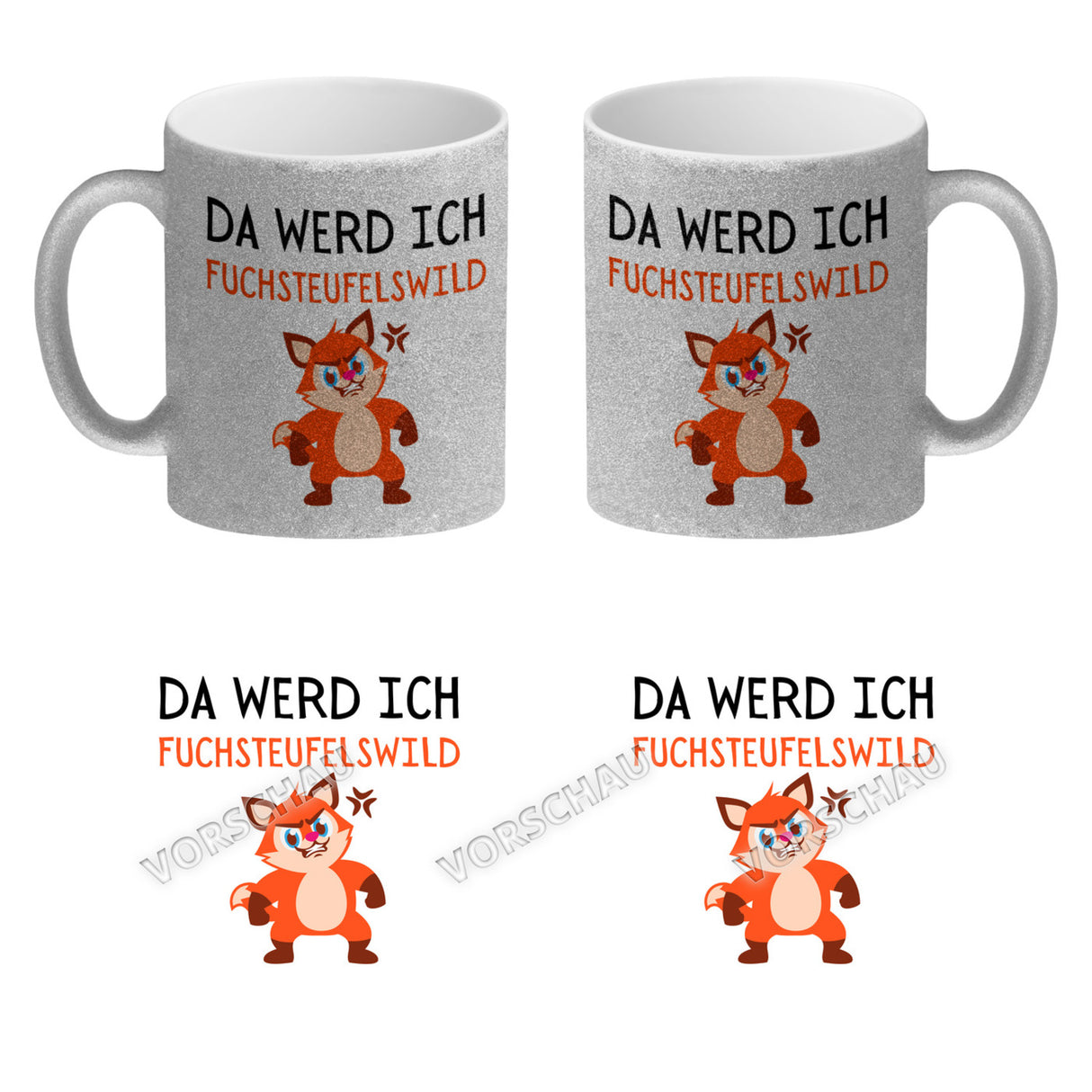 Fuchs Kaffeebecher mit Spruch This makes me fox devils wild