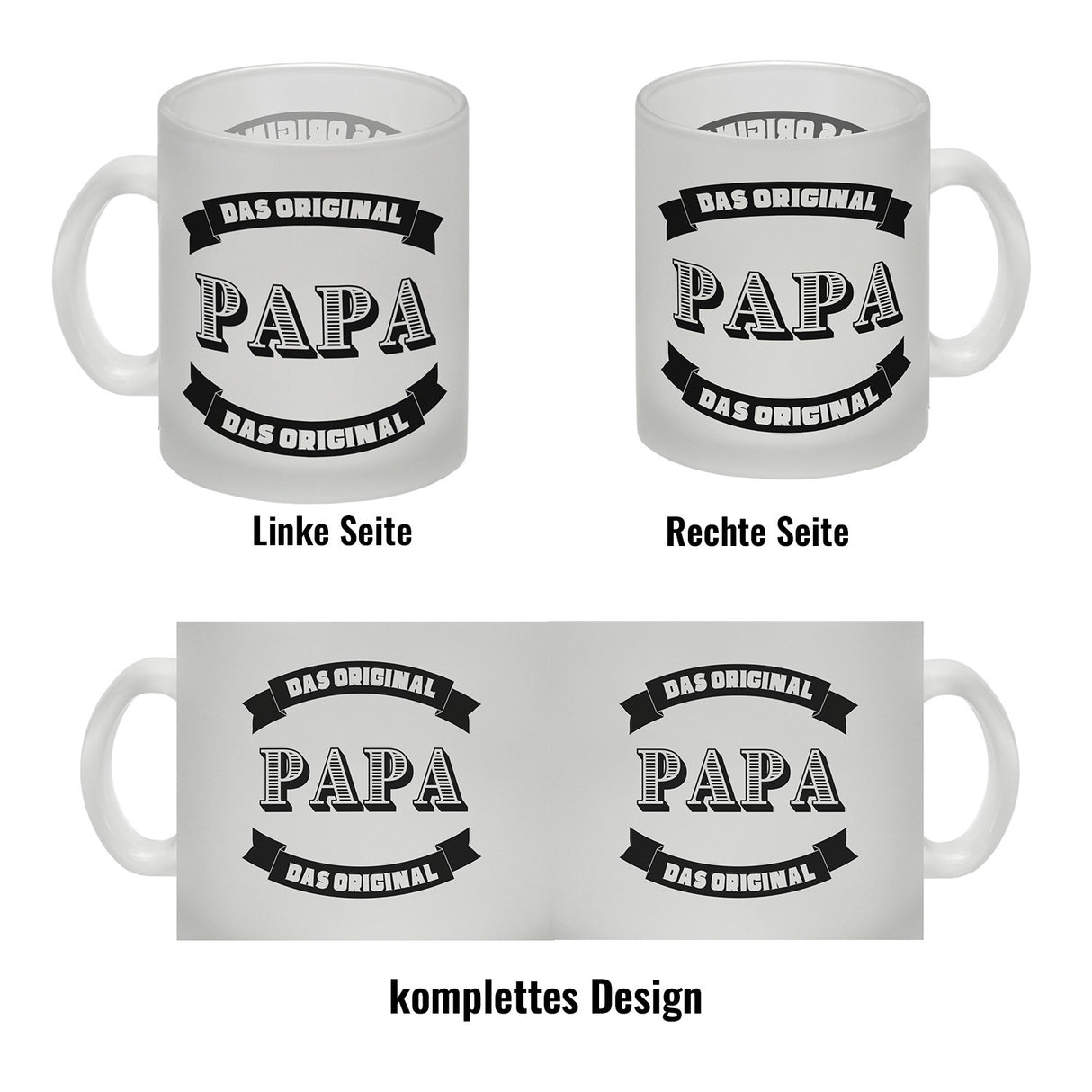 Papa Kaffeebecher mit Spruch Papa Das Original
