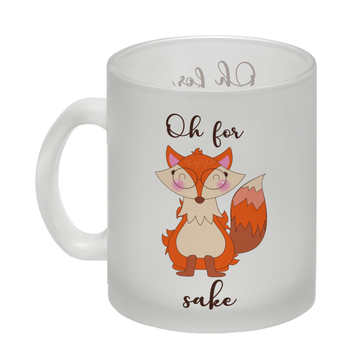 Fuchs Kaffeebecher mit Spruch Oh for Fox sake