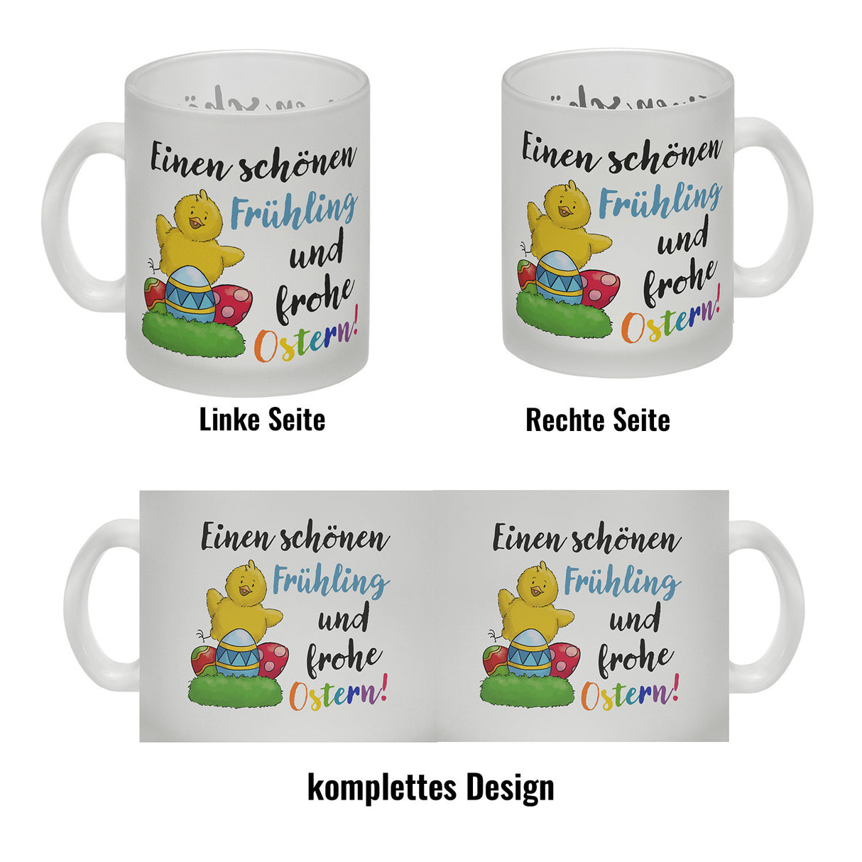 Schönen Frühling und frohe Ostern Kaffeebecher Küken