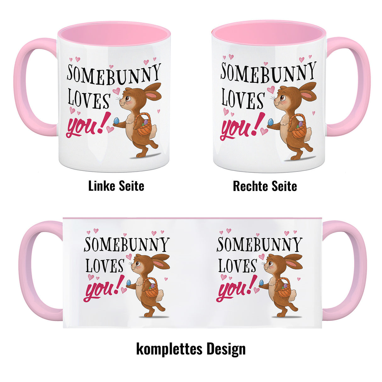 Somebunny loves you Kaffeebecher mit süßem Osterhasen