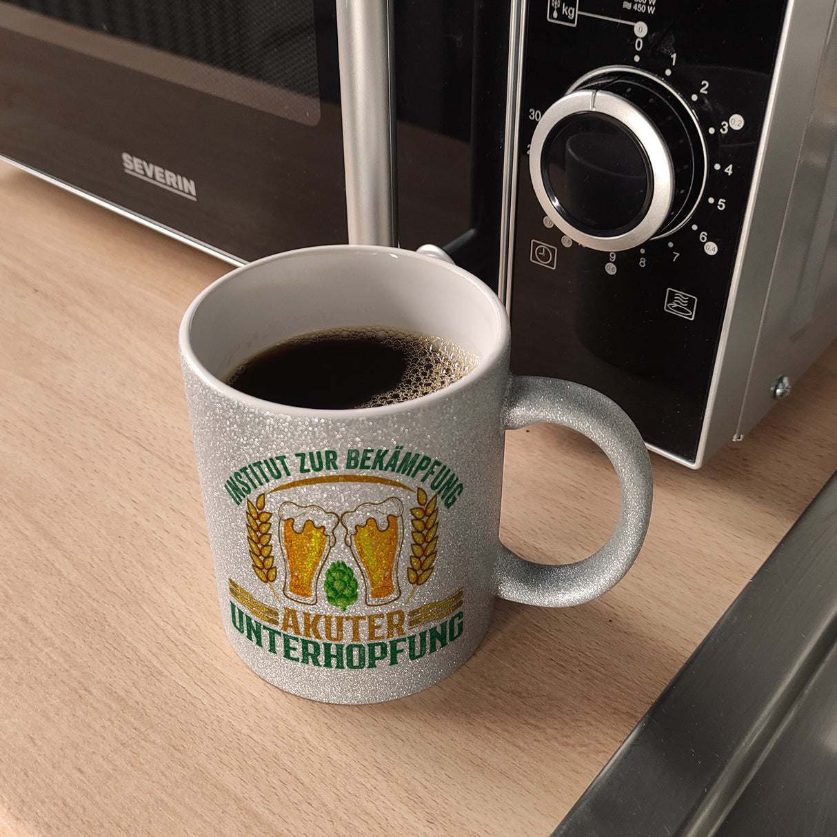 Bier Kaffeebecher Institut zur Bekämpfung akuter Unterhopfung