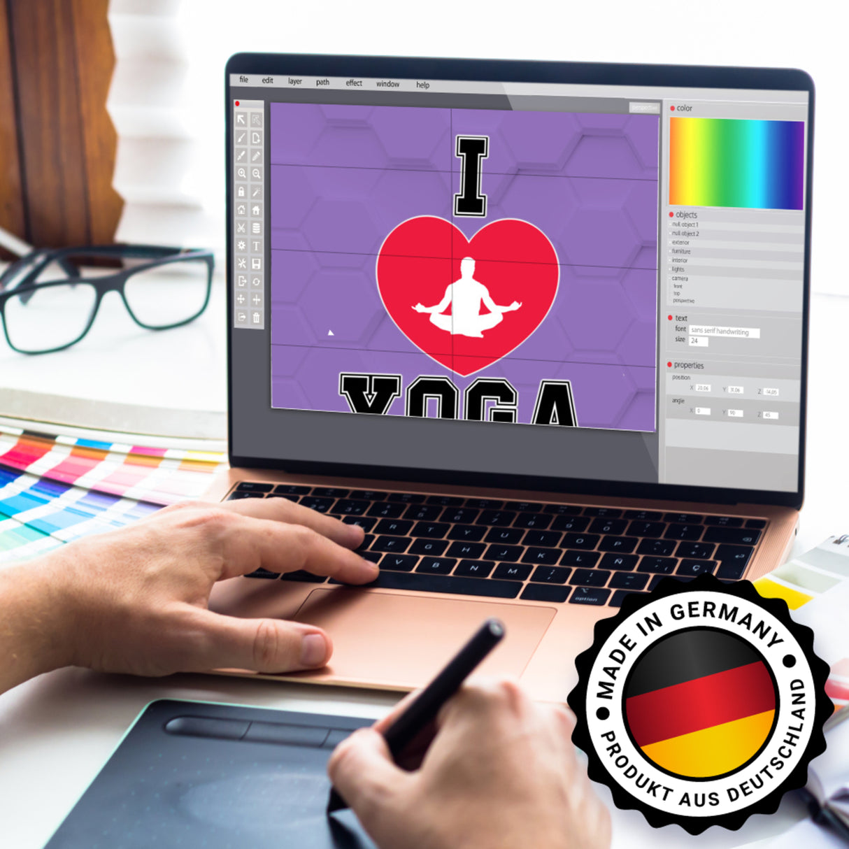 I love Yoga Spardose für Yogalehrer
