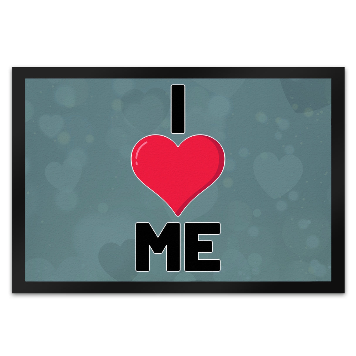 I love me Herz Fußmatte in 35x50 cm für Selbstverliebte