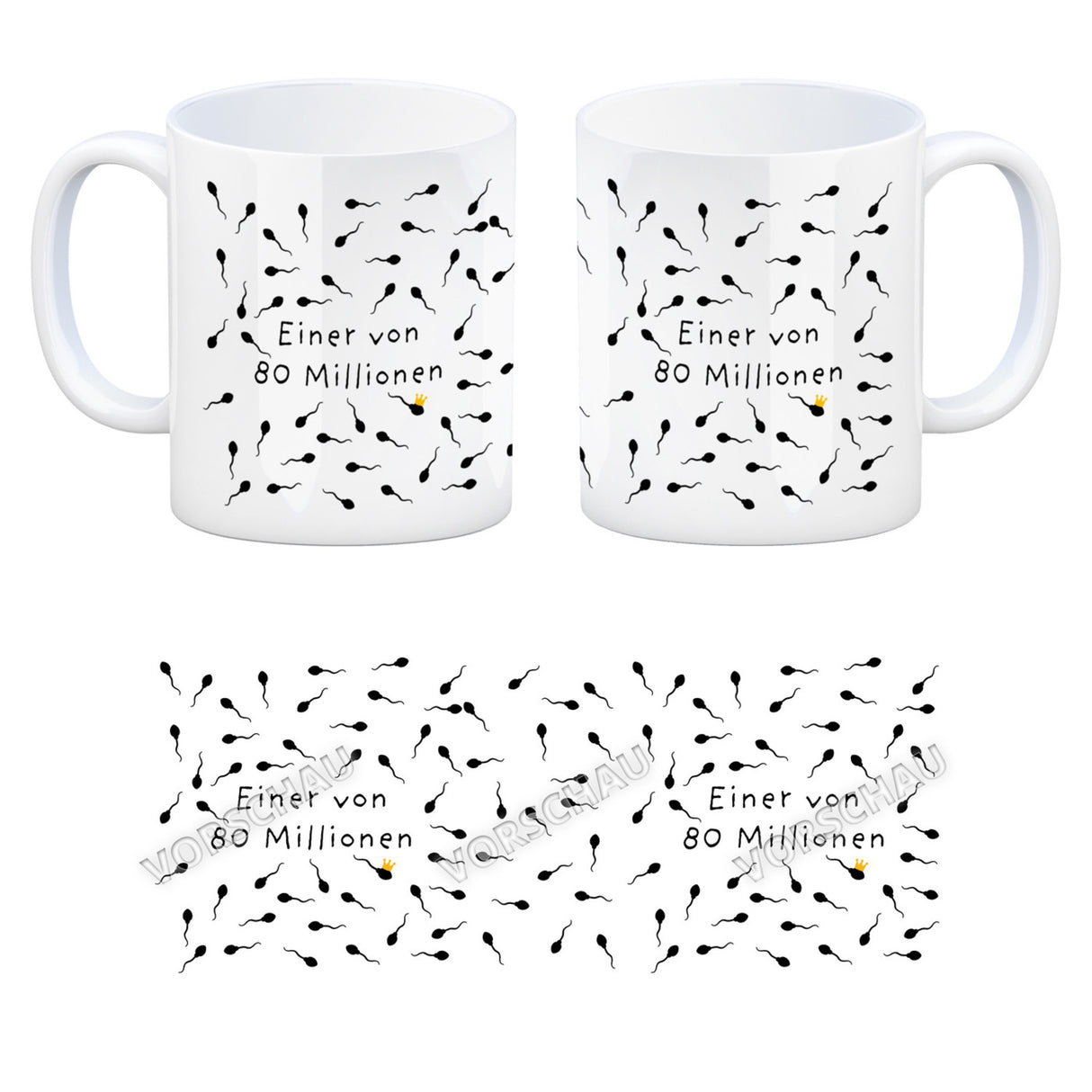 Eine von 80 Millionen Sperma Kaffeebecher