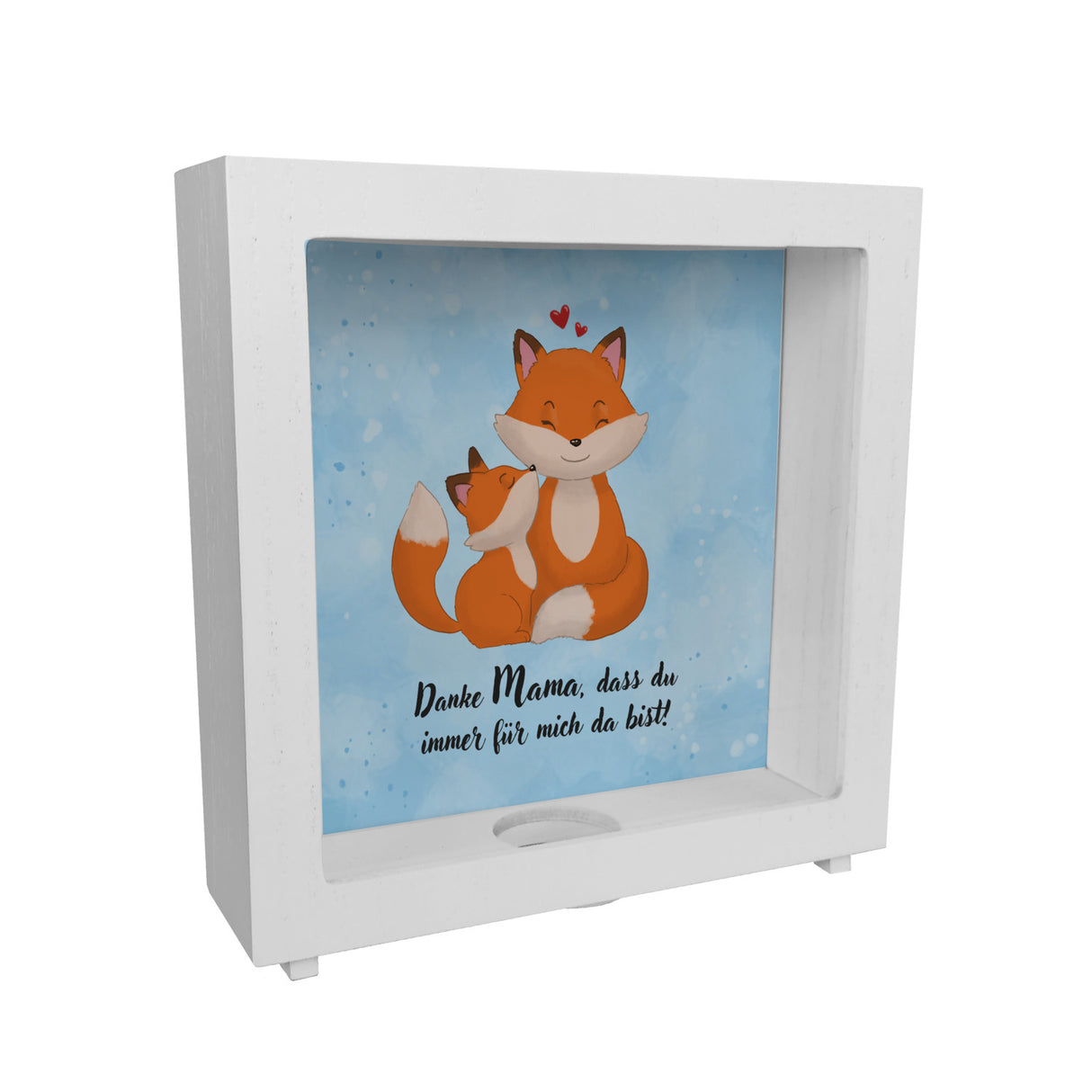 Danke Mama, dass du für mich da bist Spardose mit Fuchs