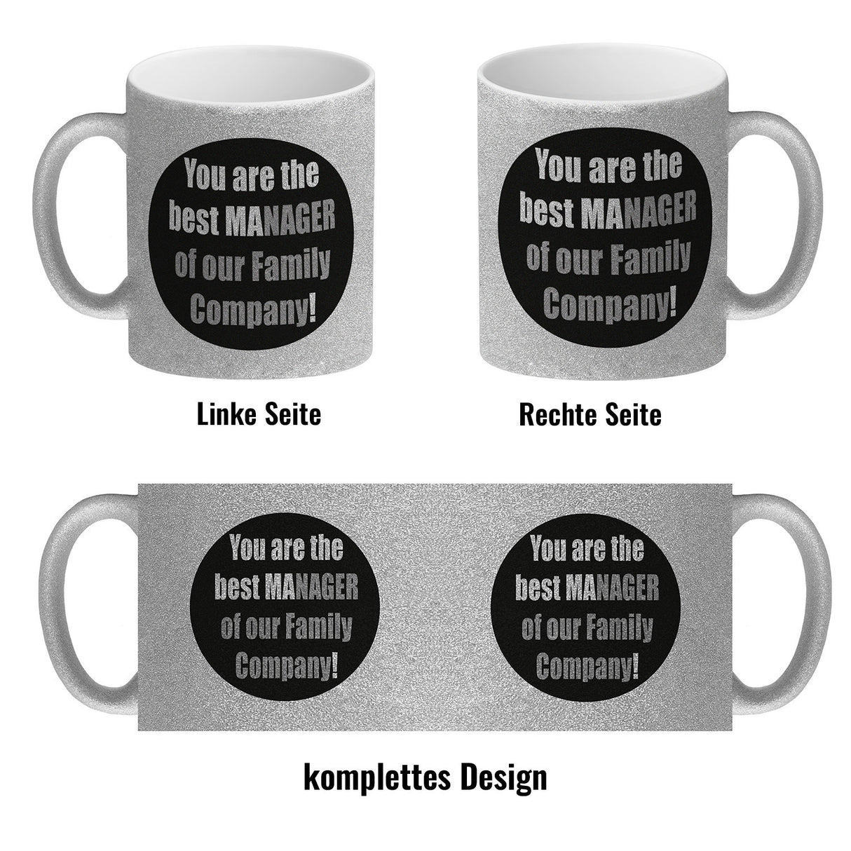 Manager of our Family Kaffeebecher mit Spruch für Mama zum Muttertag