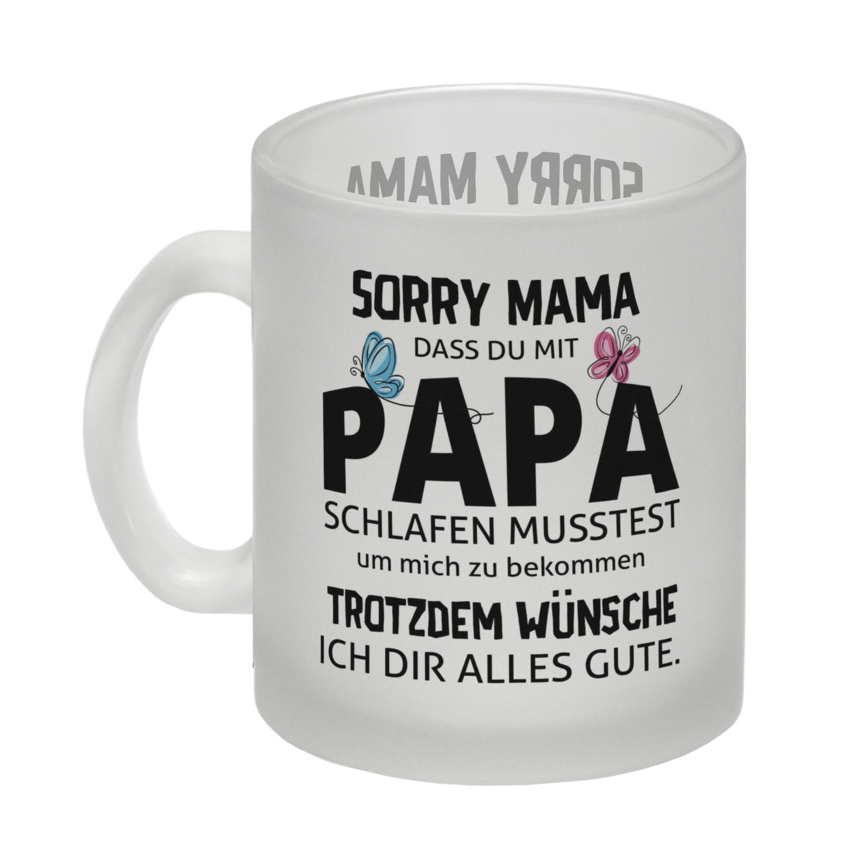 Sorry Mama Kaffeebecher mit Spruch zum Muttertag