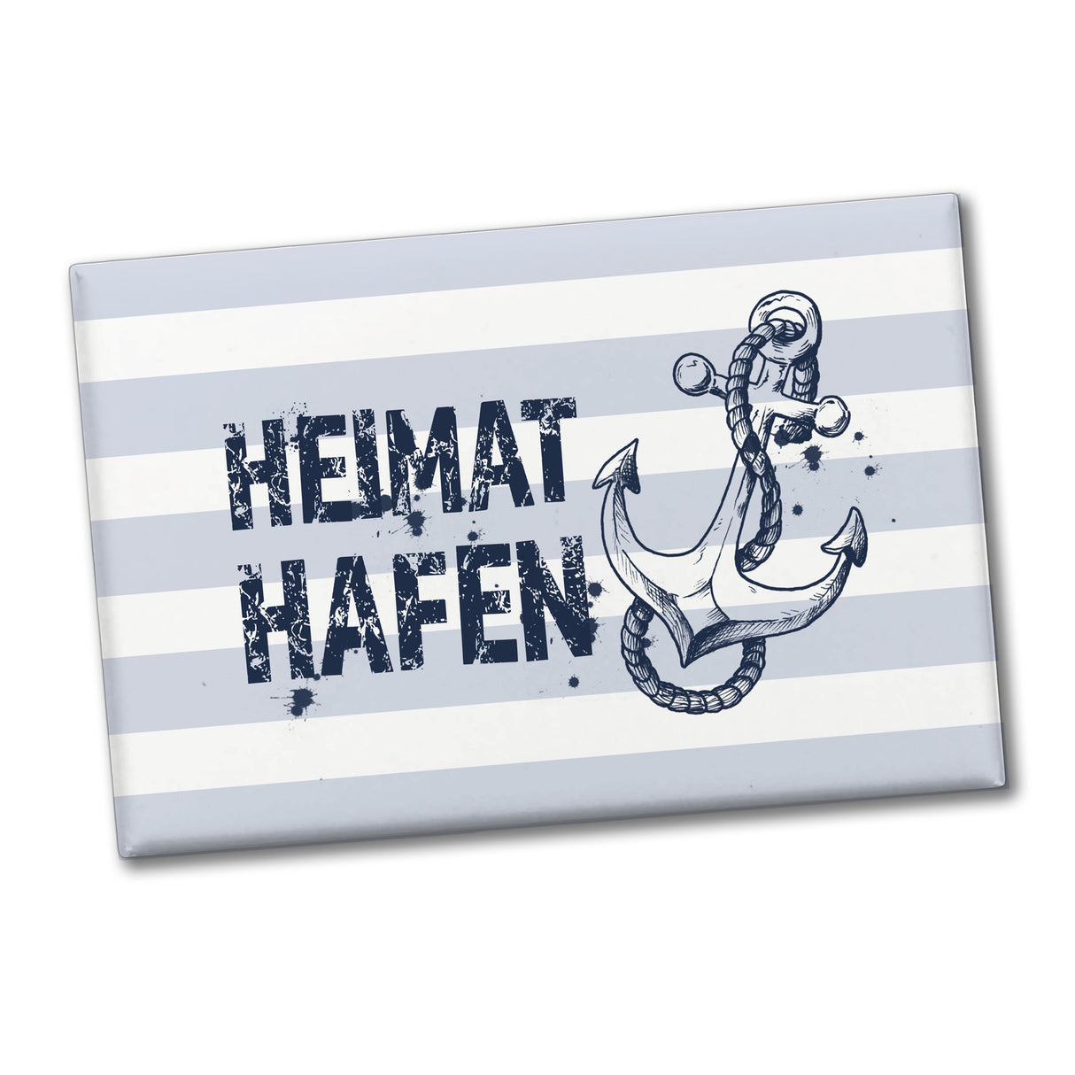 Heimathafen Anker Souvenir Souvenir Magnet in dunkelblau