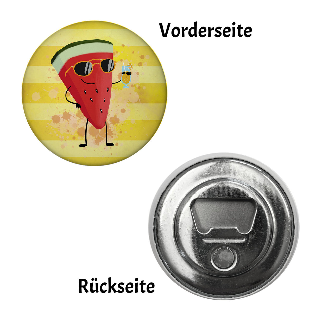 Wassermelone mit Sonnenbrille Sommer Magnet