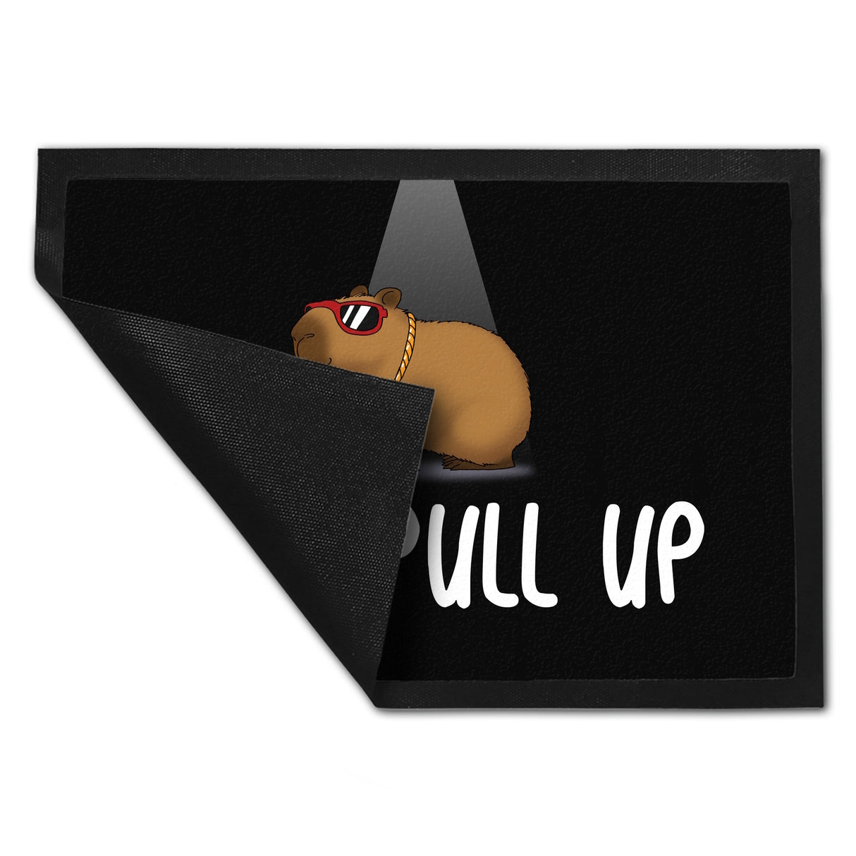 Okay I Pull Up normales Capybara Meme Fußmatte