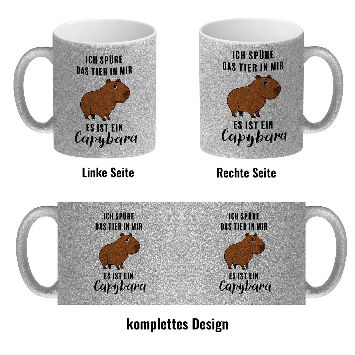 Ich spüre das Tier in mir – es ist ein Capybara Kaffeebecher